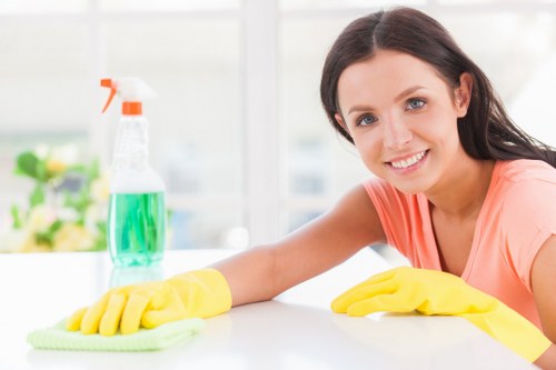 Professional end of tenancy cleaning in a Waterloo apartment kitchen