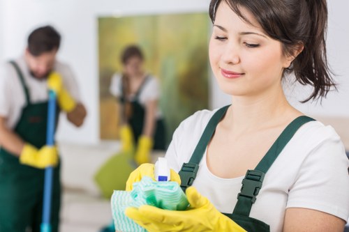 Deep cleaning tasks for office floors and shared spaces