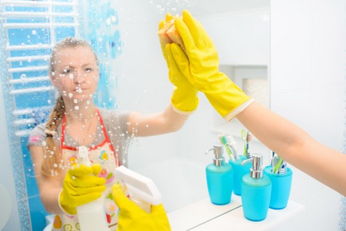 Reliable house cleaning in Waterloo for a modern bathroom