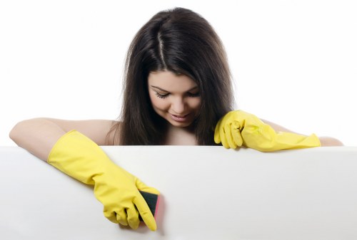 Deep oven cleaning service in Waterloo with removed racks