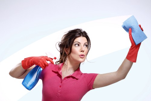 Cleaning checklist and supplies for a Waterloo rental property